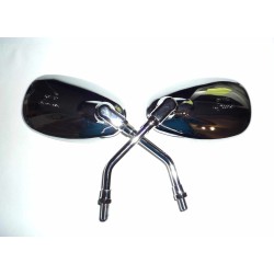 Καθρεπτες Σετ 10 mm Χρωμιου Oval Chopper Universal